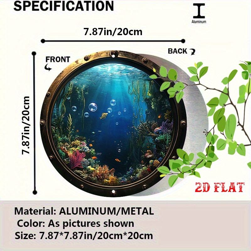 素朴なヴィンテージメタルウォールサイン - 魚のいる水中の風 - Sustainable Living Architecture のレビューと価格